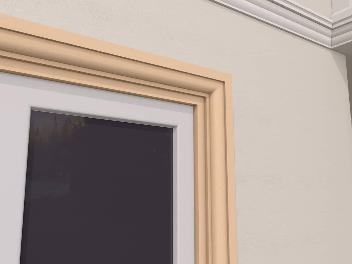Encadrement de fenêtre FP101 — profil décoratif de façade Profilia Décor, Encadrements de fenêtres, vue 3