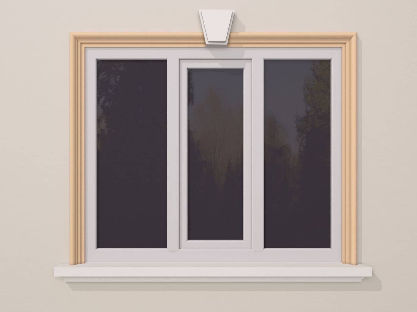 Encadrement de fenêtre FP102 — profil décoratif de façade Profilia Décor, Encadrements de fenêtres, vue 5