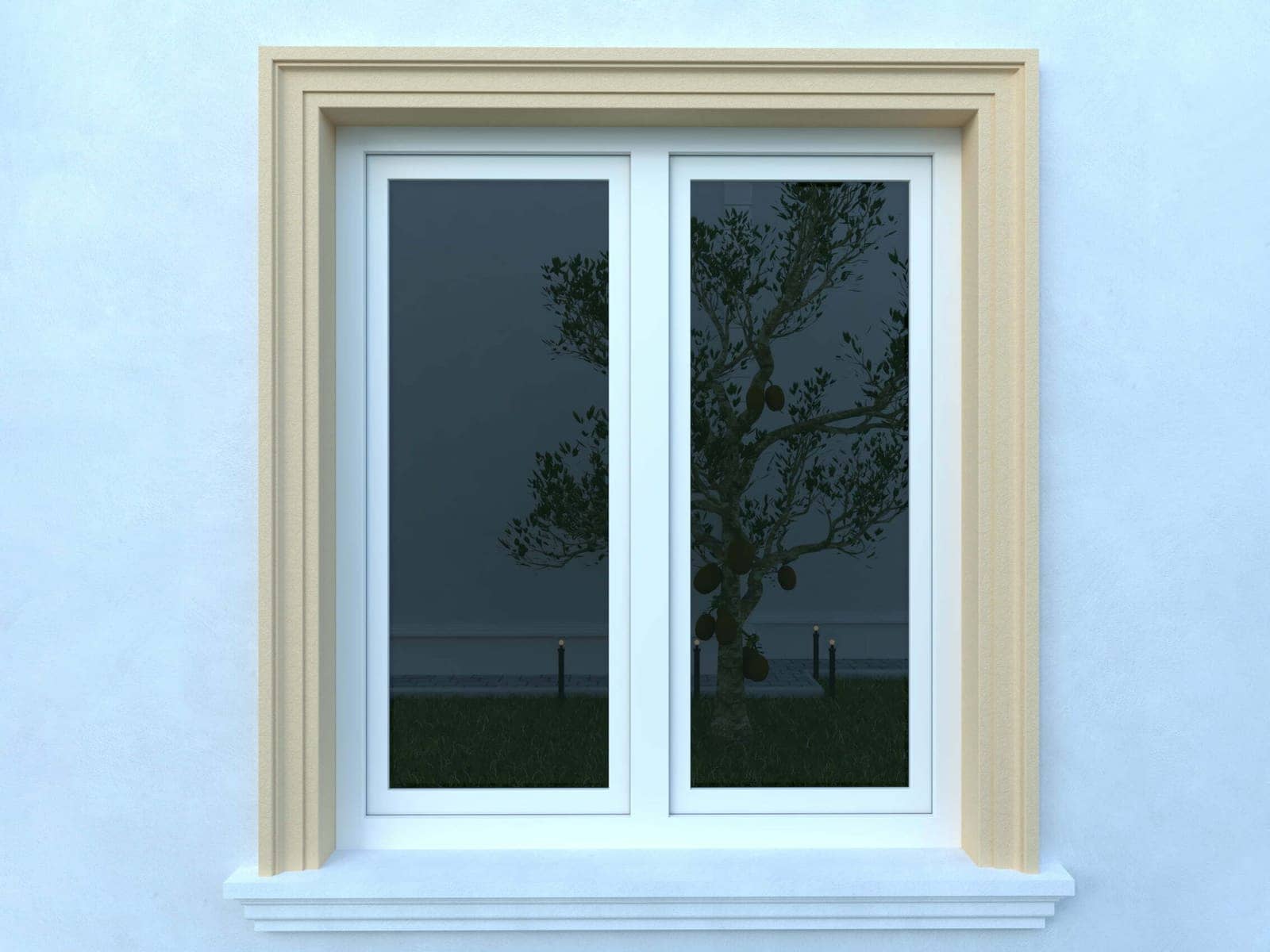 Encadrement de fenêtre FP106 — profil décoratif de façade Profilia Décor, Encadrements de fenêtres, vue 2