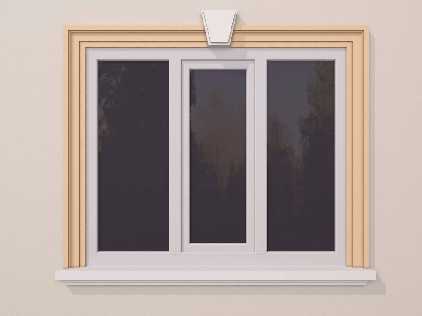 Encadrement de fenêtre FP106 — profil décoratif de façade Profilia Décor, Encadrements de fenêtres, vue 4