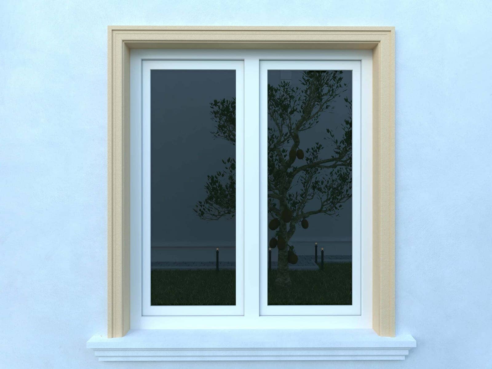 Encadrement de fenêtre FP108 — profil décoratif de façade Profilia Décor, Encadrements de fenêtres, vue 2