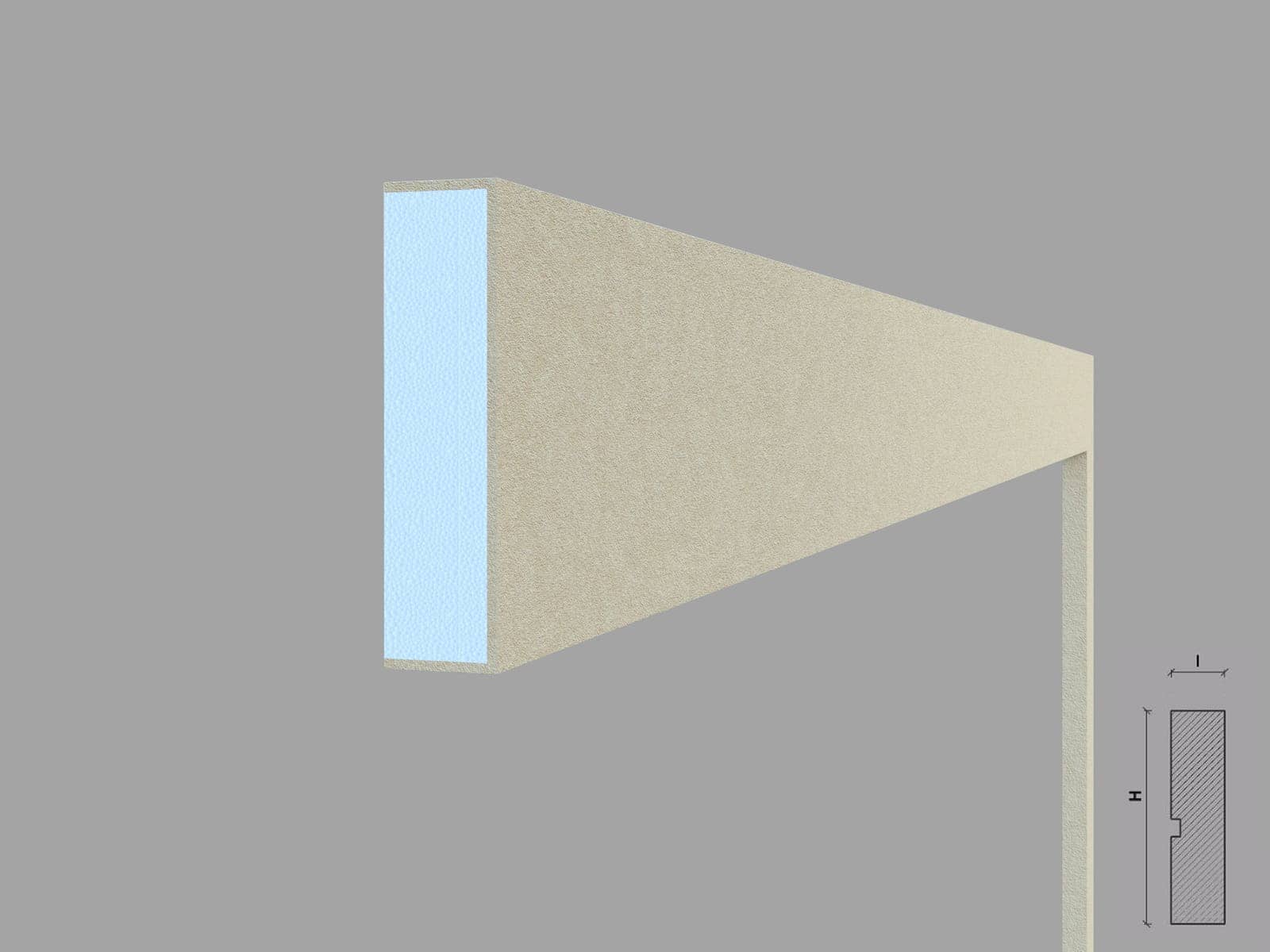 Encadrement de fenêtre FP109 — profil décoratif de façade Profilia Décor, Encadrements de fenêtres, vue 4
