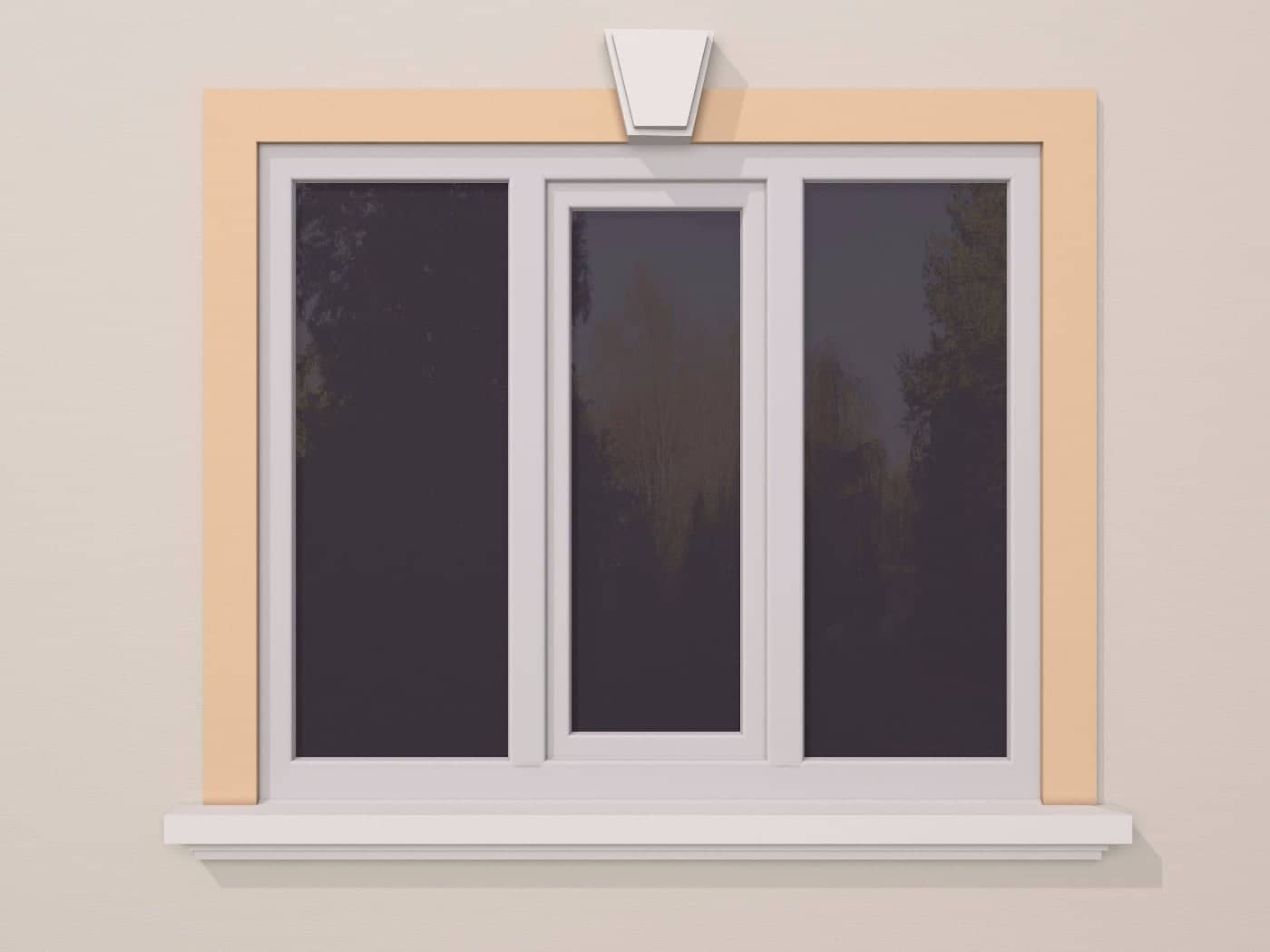 Encadrement de fenêtre FP109 — profil décoratif de façade Profilia Décor, Encadrements de fenêtres, vue 7