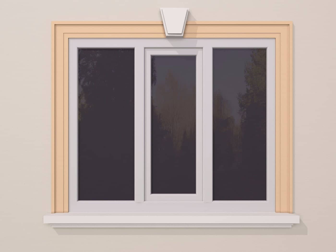 Encadrement de fenêtre FP112 — profil décoratif de façade Profilia Décor, Encadrements de fenêtres, vue 4