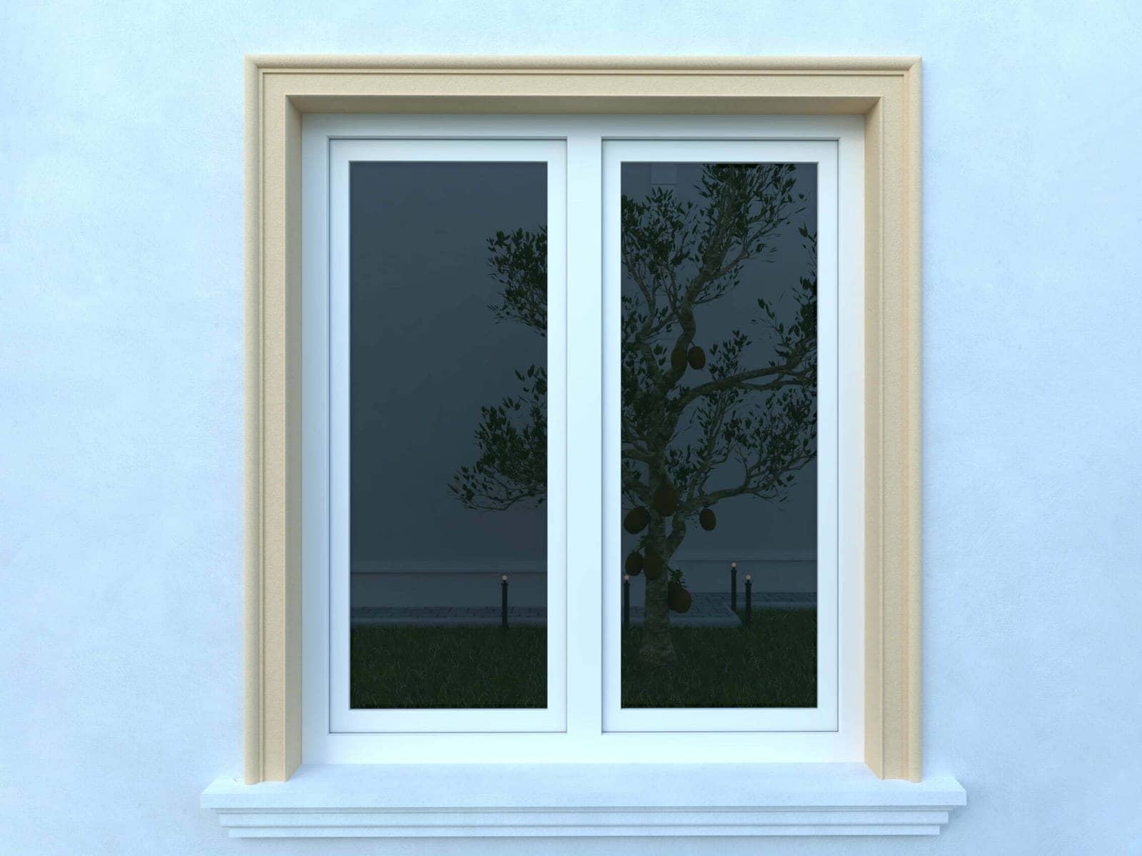 Encadrement de fenêtre FP113 — profil décoratif de façade Profilia Décor, Encadrements de fenêtres, vue 2