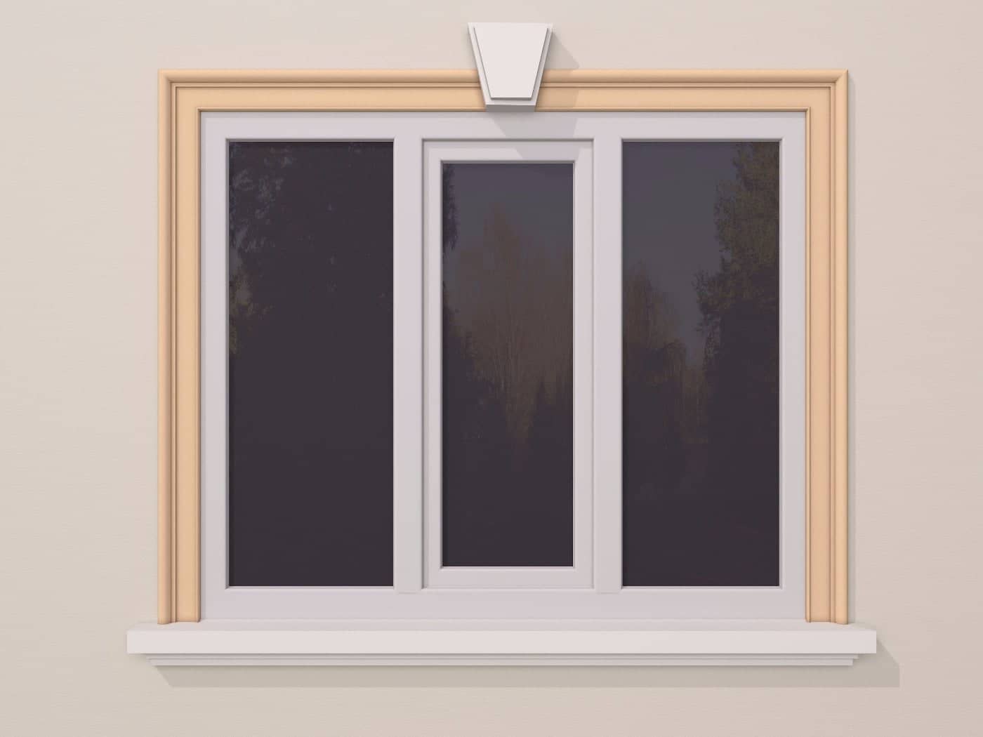 Encadrement de fenêtre FP113 — profil décoratif de façade Profilia Décor, Encadrements de fenêtres, vue 5