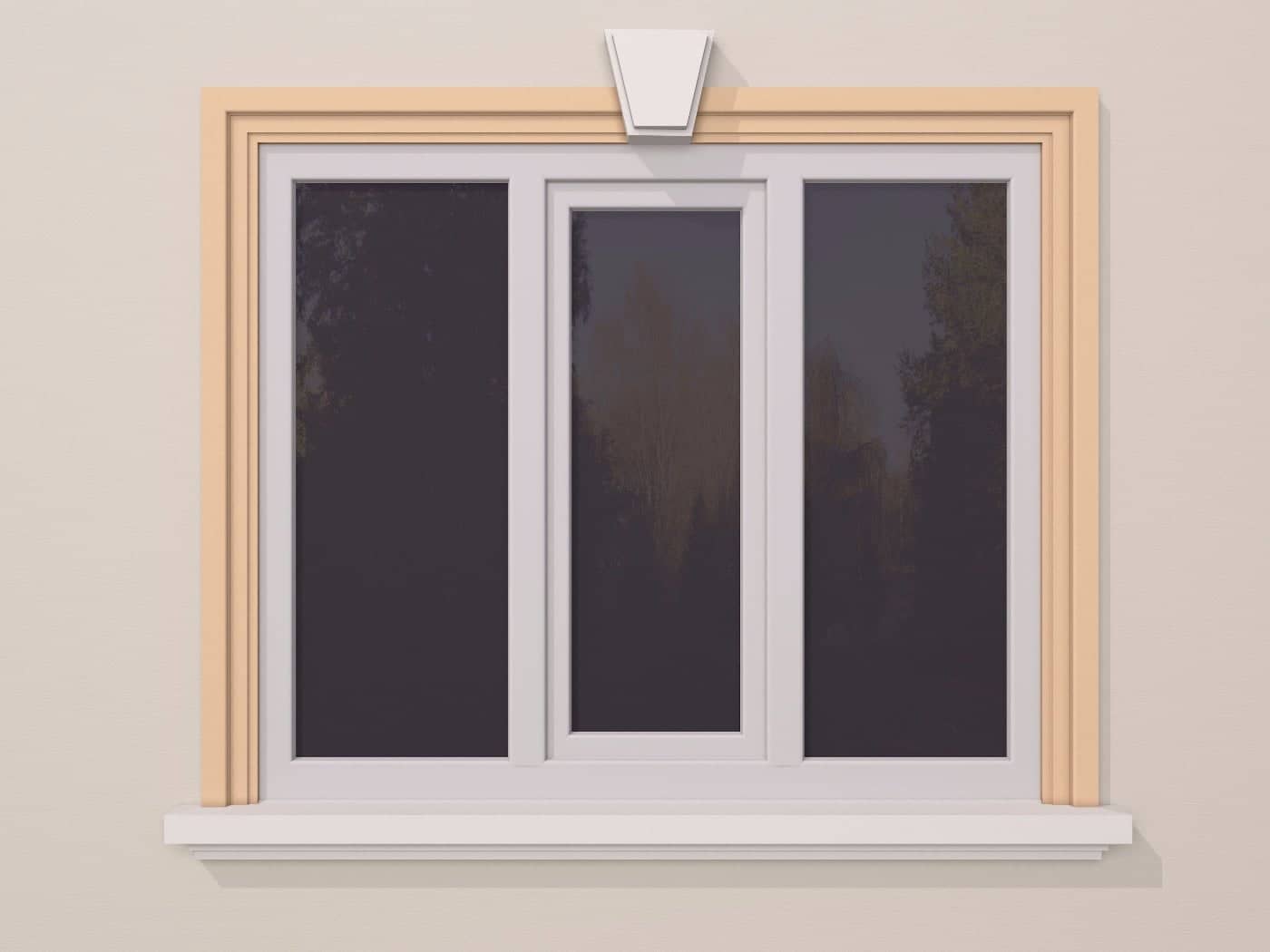 Encadrement de fenêtre FP117 — profil décoratif de façade Profilia Décor, Encadrements de fenêtres, vue 4