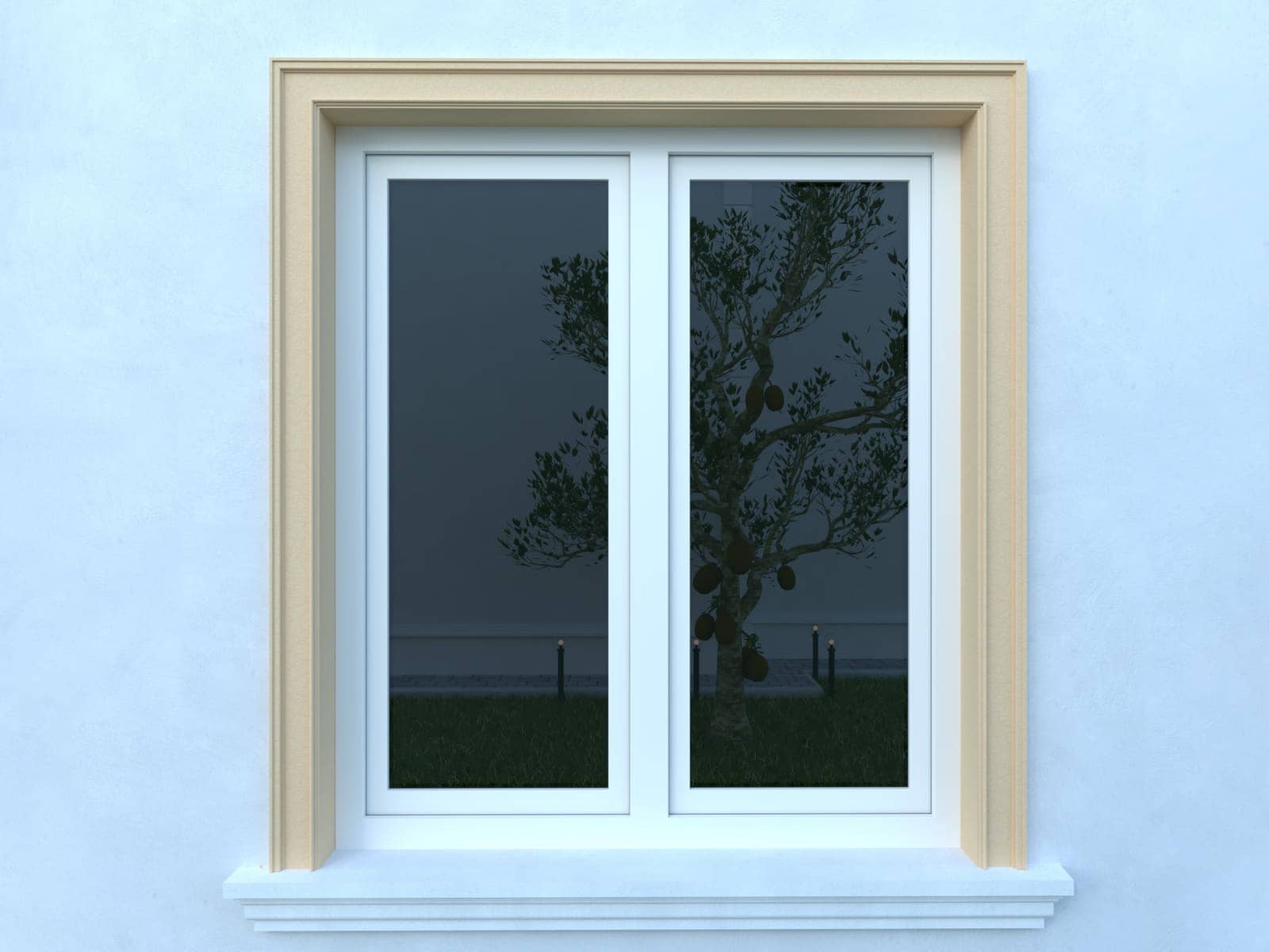 Encadrement de fenêtre FP118 — profil décoratif de façade Profilia Décor, Encadrements de fenêtres, vue 2