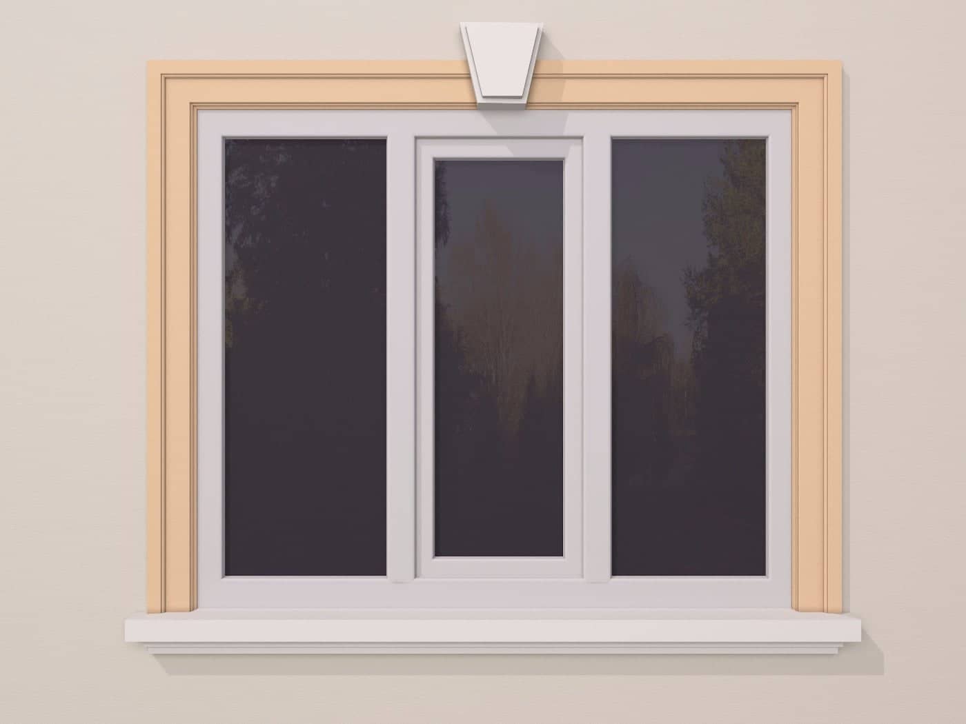 Encadrement de fenêtre FP120 — profil décoratif de façade Profilia Décor, Encadrements de fenêtres, vue 6