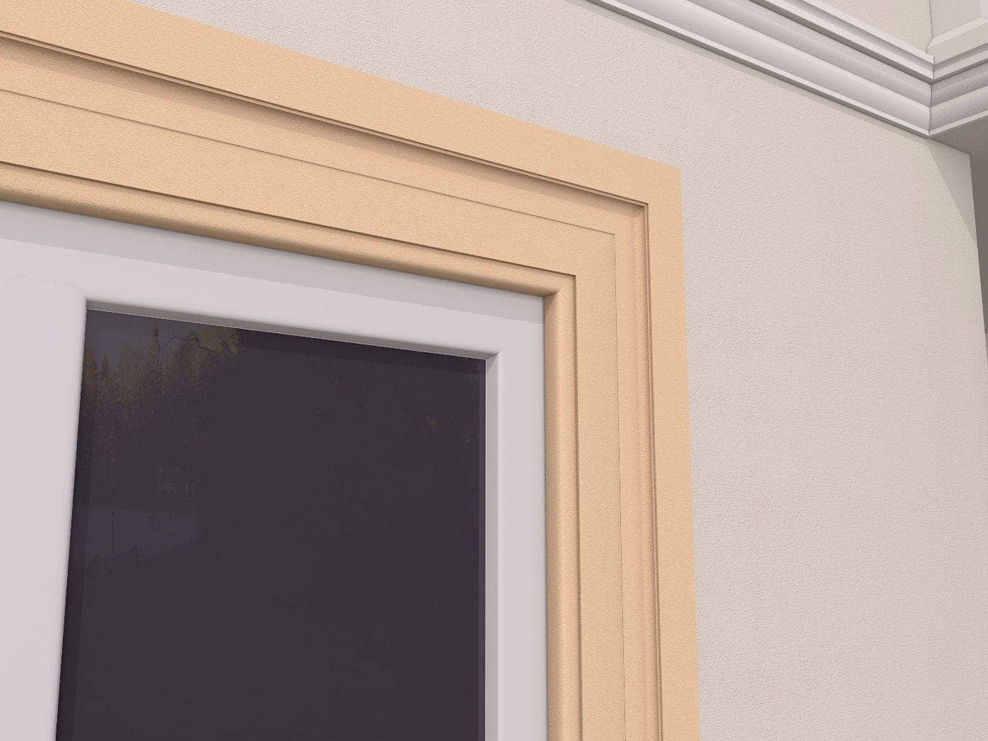 Encadrement de fenêtre FP122 — profil décoratif de façade Profilia Décor, Encadrements de fenêtres, vue 3