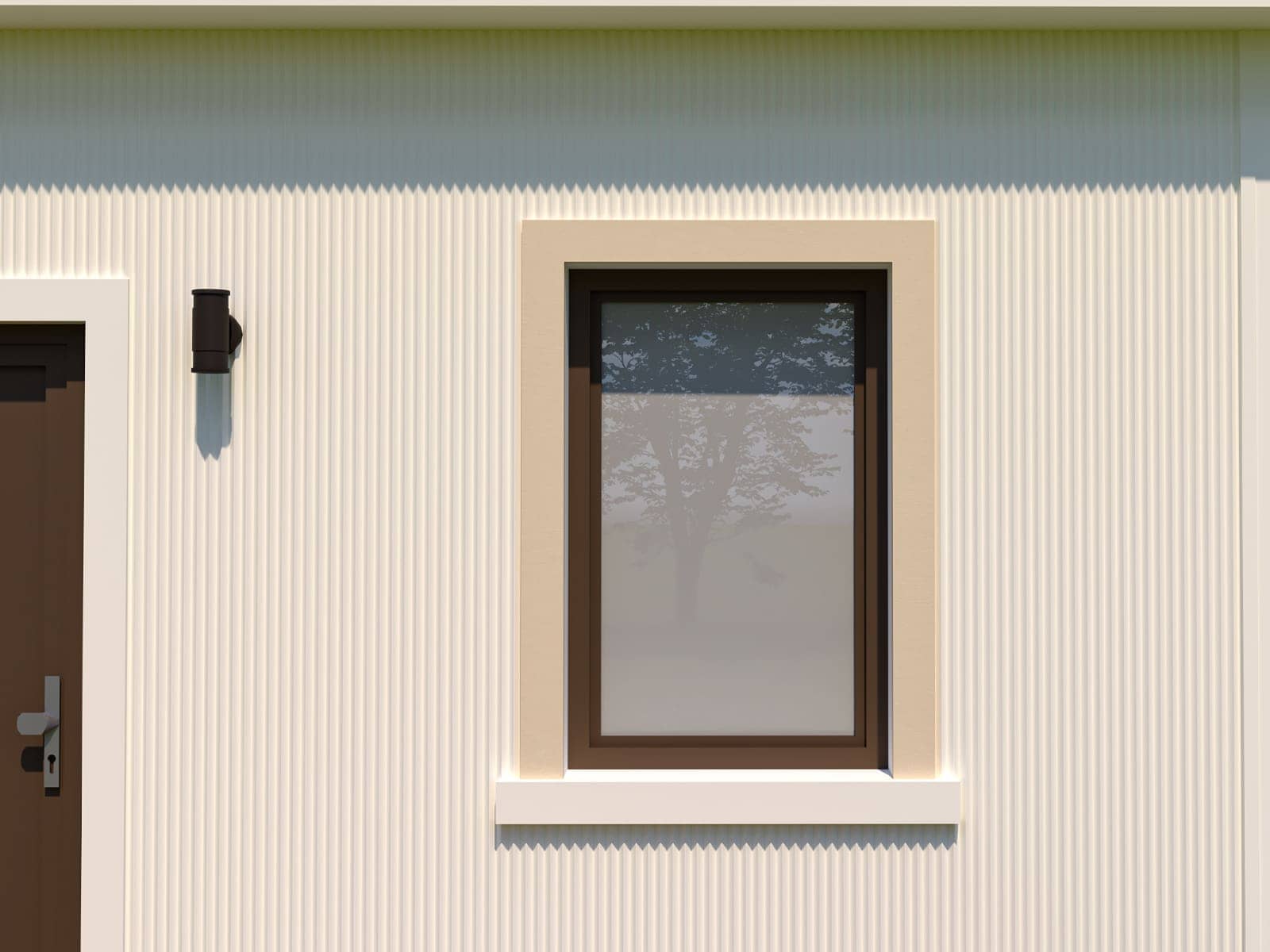 Encadrement de fenêtre FP144 — profil décoratif de façade Profilia Décor, Encadrements de fenêtres, vue 3