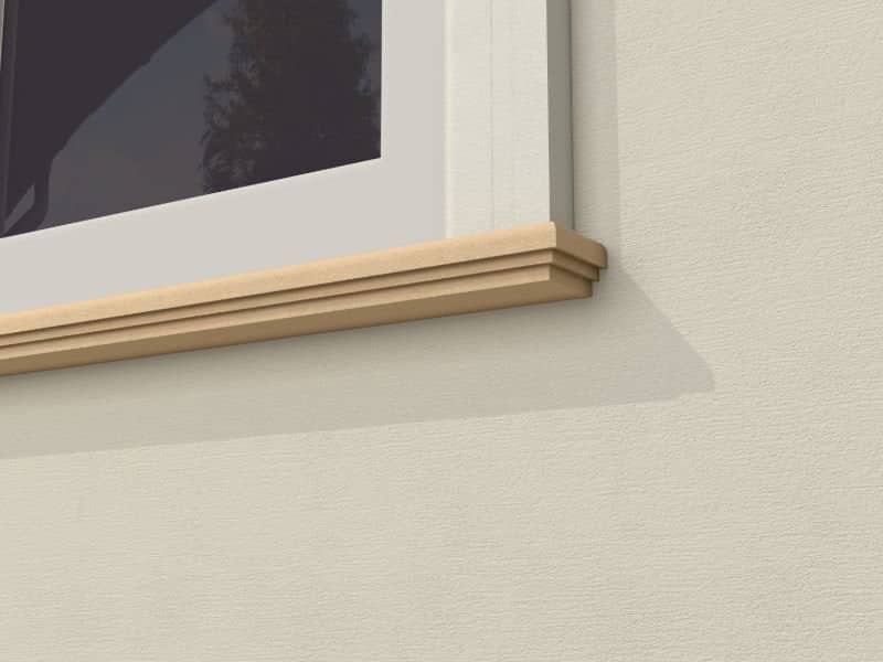 Appui de fenêtre 2-en-1 — profil décoratif de façade Profilia Décor, Appuis de fenêtre, vue 2