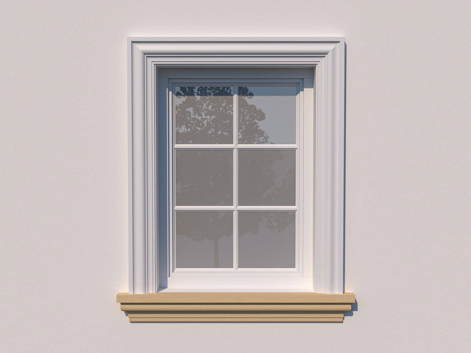Appui de fenêtre FP210D — profil décoratif de façade Profilia Décor, Appuis de fenêtre, vue 2
