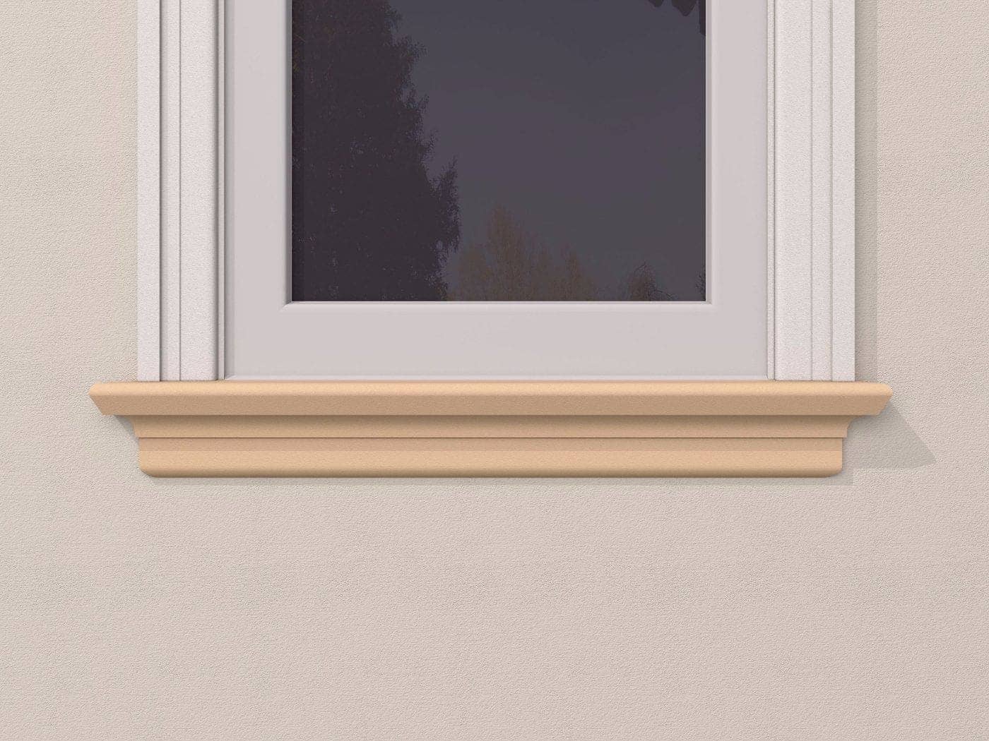 Appui de fenêtre FP211 — profil décoratif de façade Profilia Décor, Appuis de fenêtre, vue 2