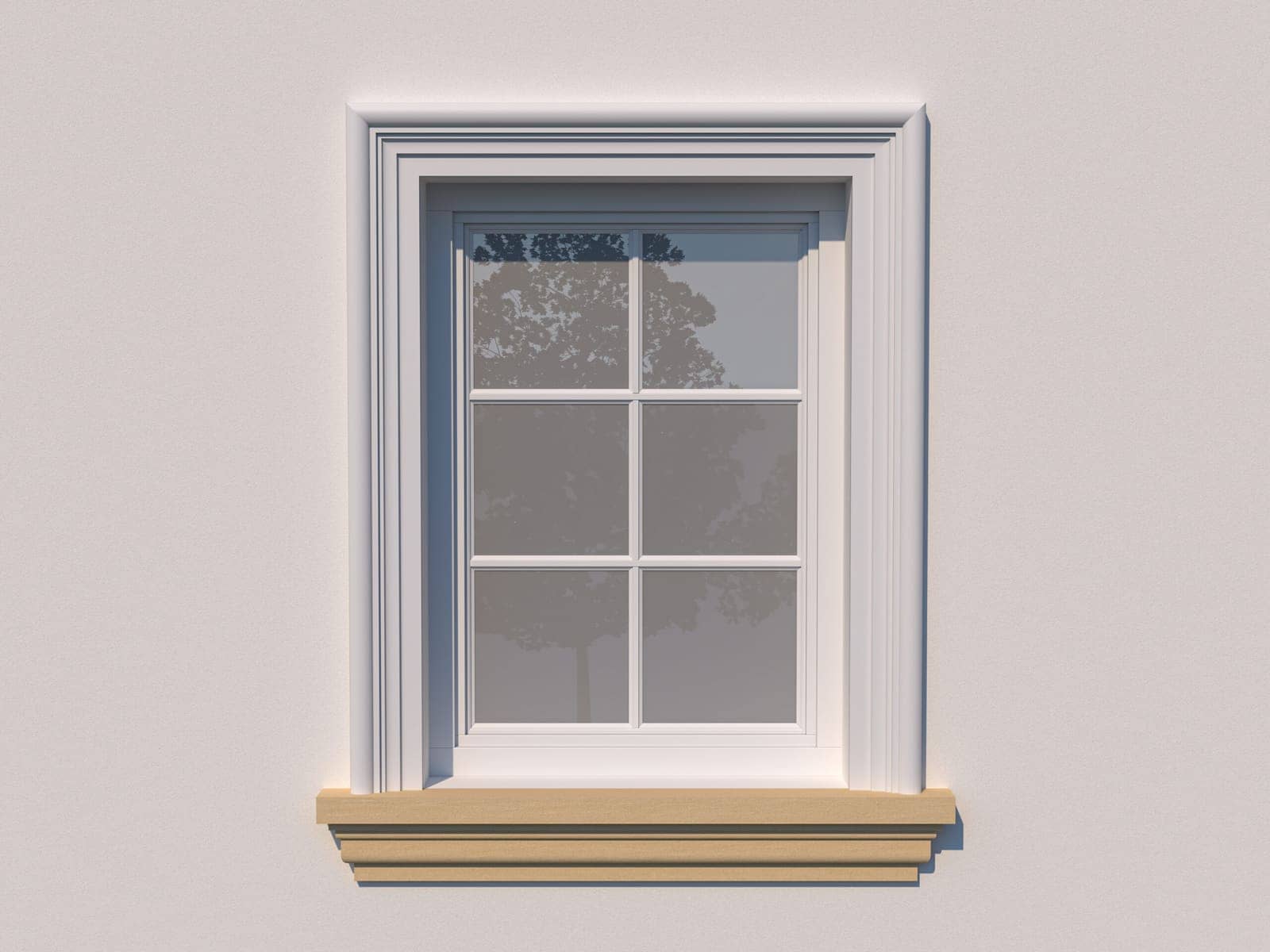 Appui de fenêtre FP212D — profil décoratif de façade Profilia Décor, Appuis de fenêtre, vue 2