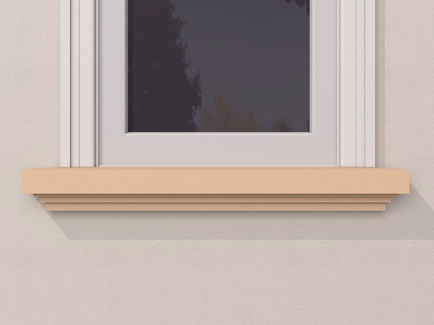 Appui de fenêtre FP216 — profil décoratif de façade Profilia Décor, Appuis de fenêtre, vue 3