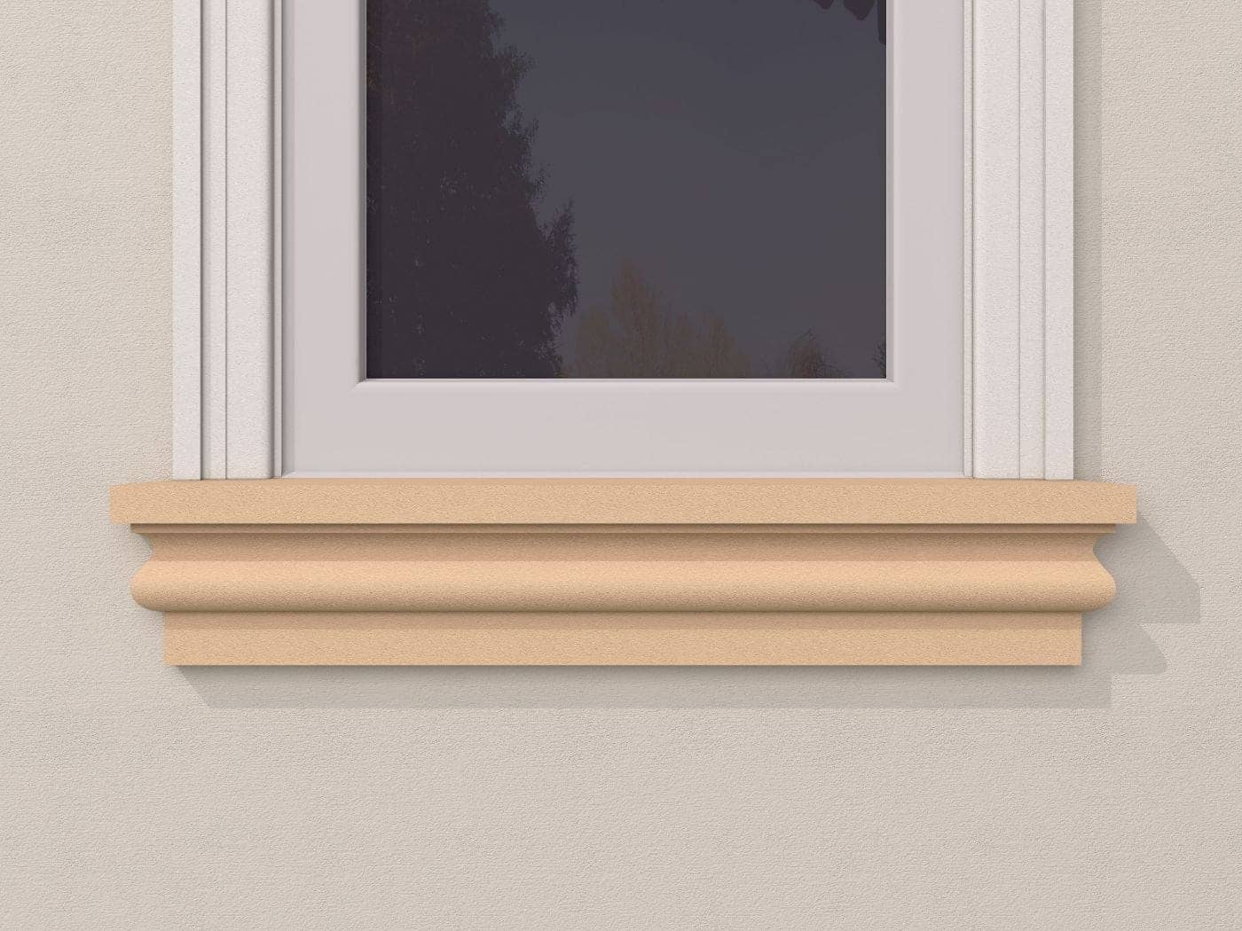 Appui de fenêtre FP222 — profil décoratif de façade Profilia Décor, Appuis de fenêtre, vue 2