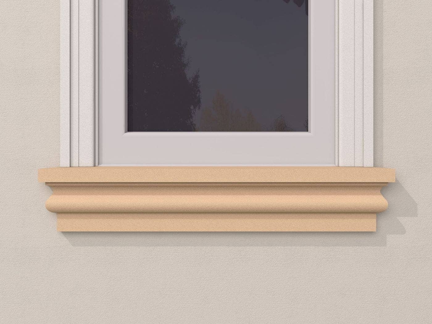 Appui de fenêtre FP223 — profil décoratif de façade Profilia Décor, Appuis de fenêtre, vue 3