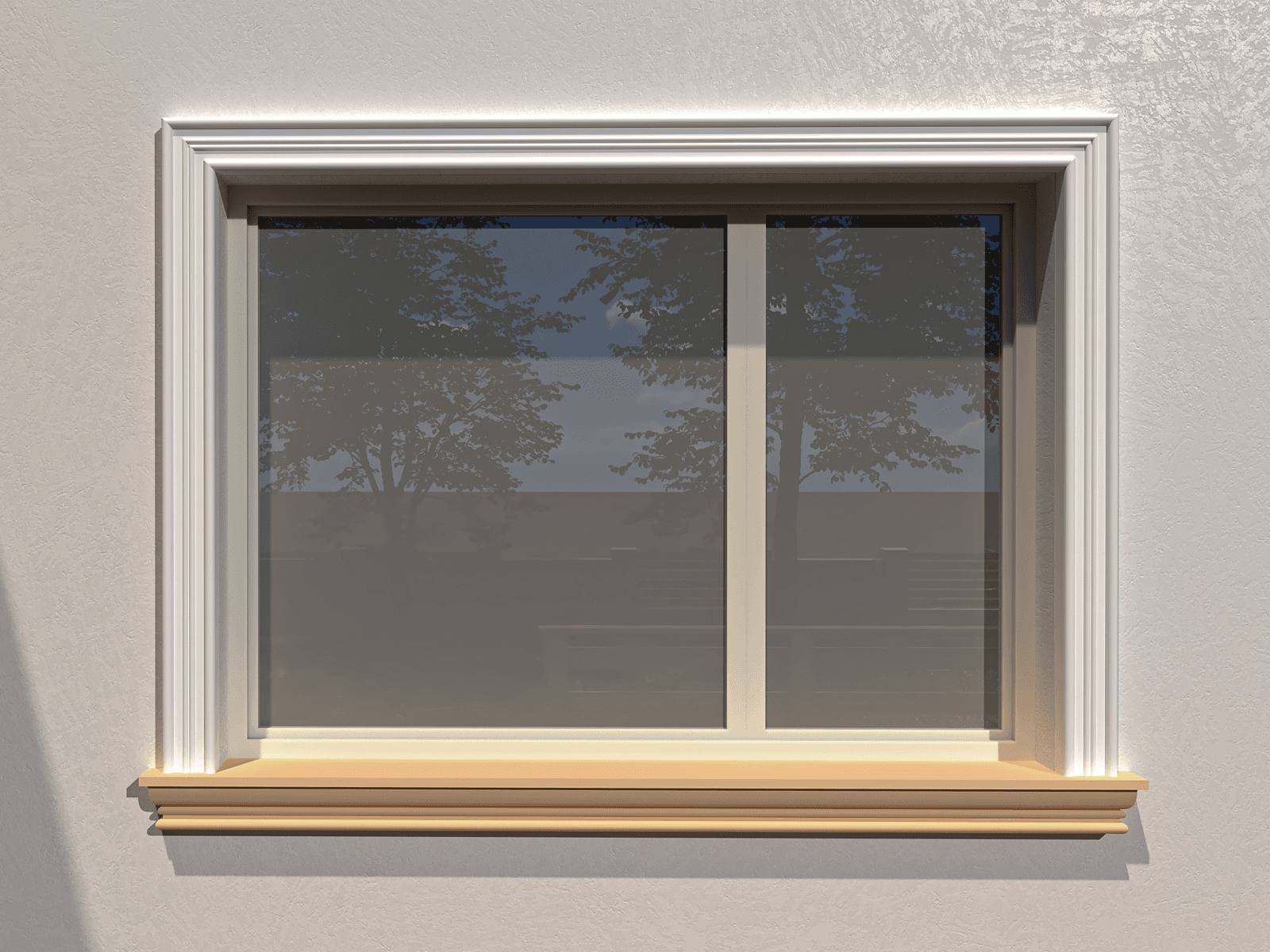 Appui de fenêtre FP225 — profil décoratif de façade Profilia Décor, Appuis de fenêtre, vue 2
