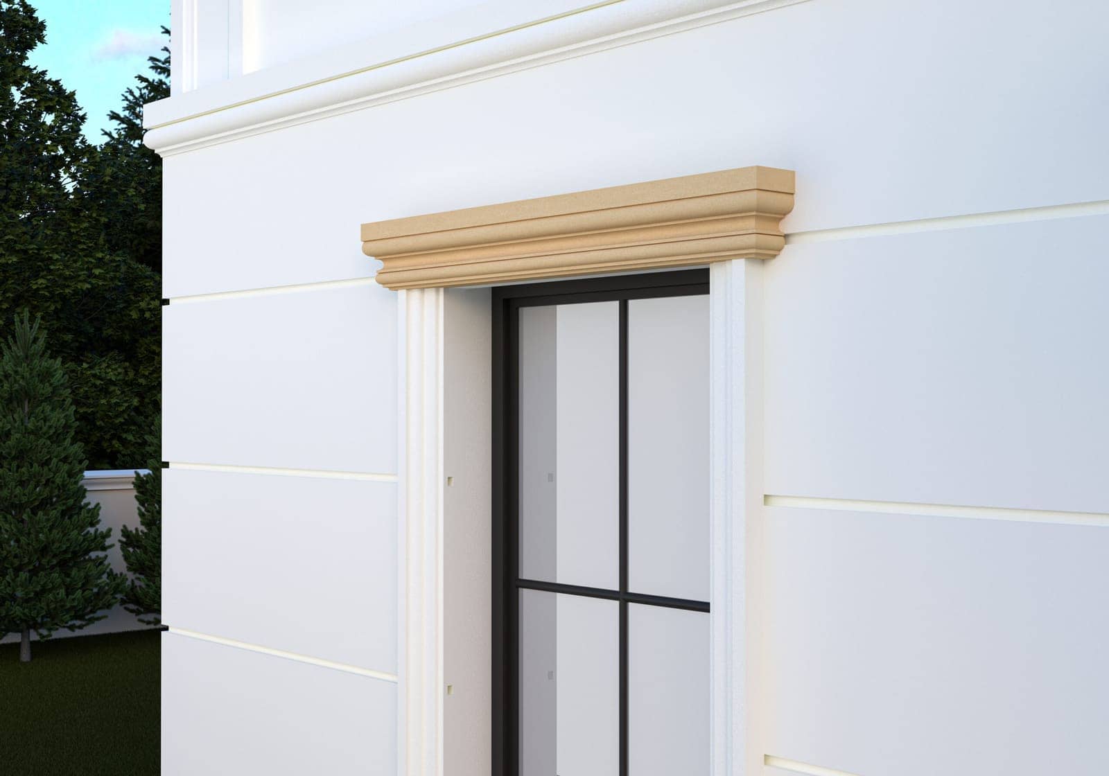 Pilastre FP602-2M — profil décoratif de façade Profilia Décor, Pilastres, vue 3