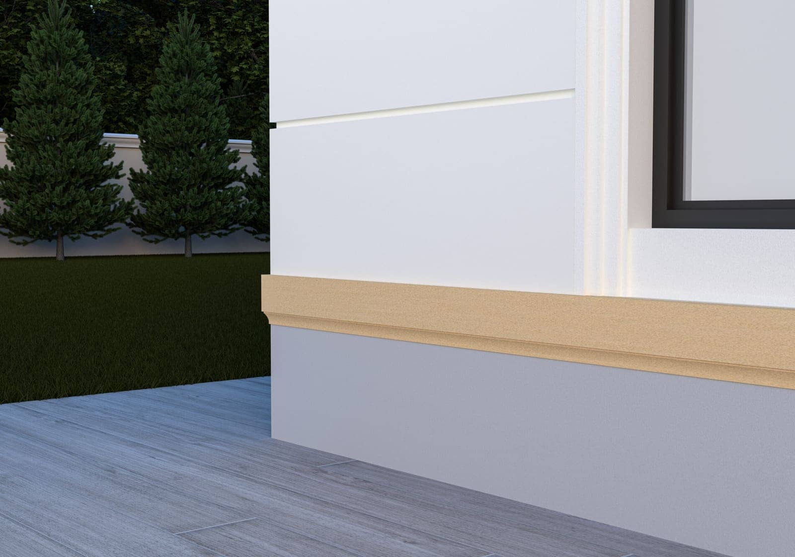 Pilastre FP603-2M — profil décoratif de façade Profilia Décor, Pilastres, vue 3