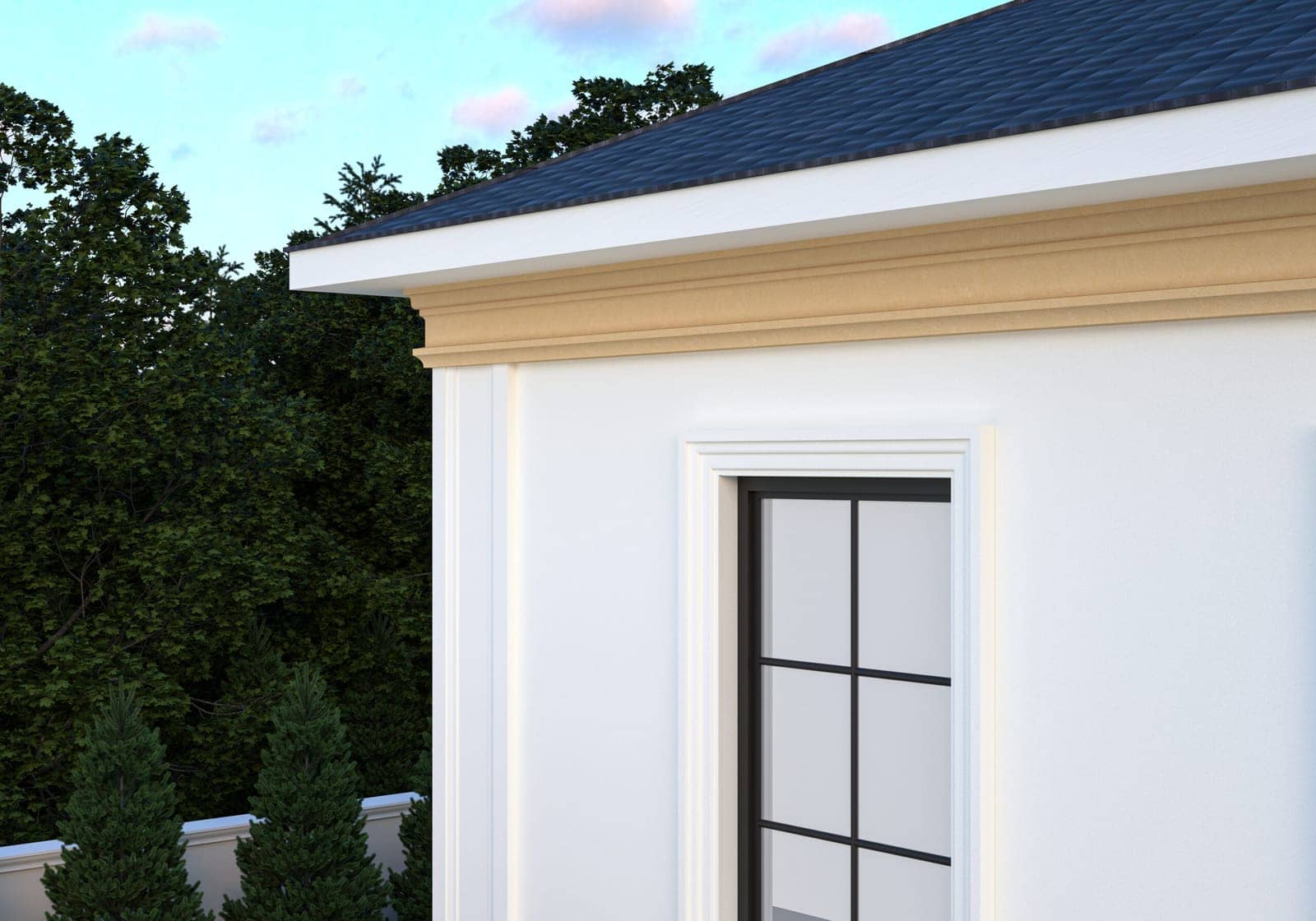 Pilastre FP702-2M — profil décoratif de façade Profilia Décor, Pilastres, vue 3