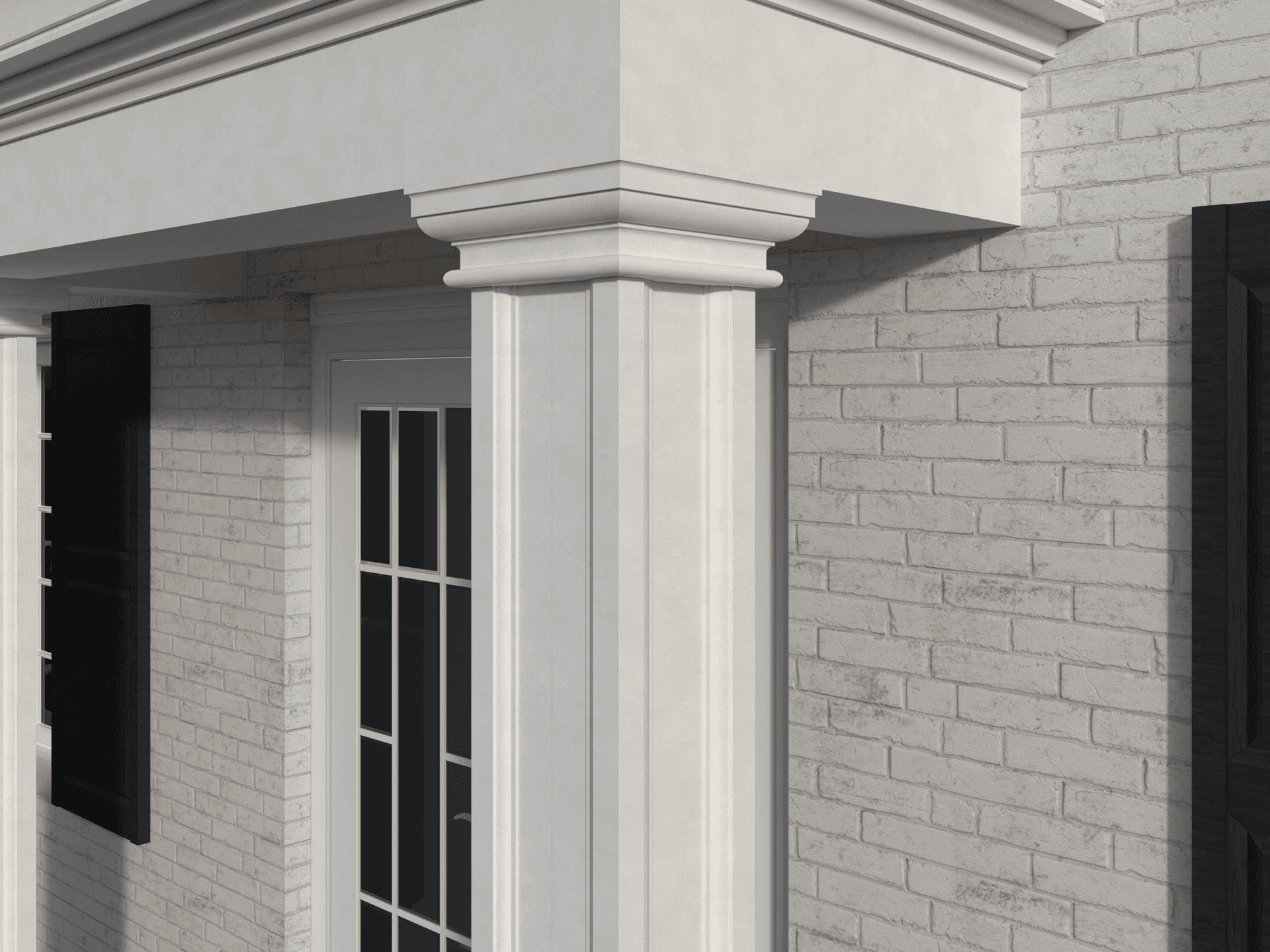 Colonne FP902 — profil décoratif de façade Profilia Décor, Colonnes décoratives, vue 3