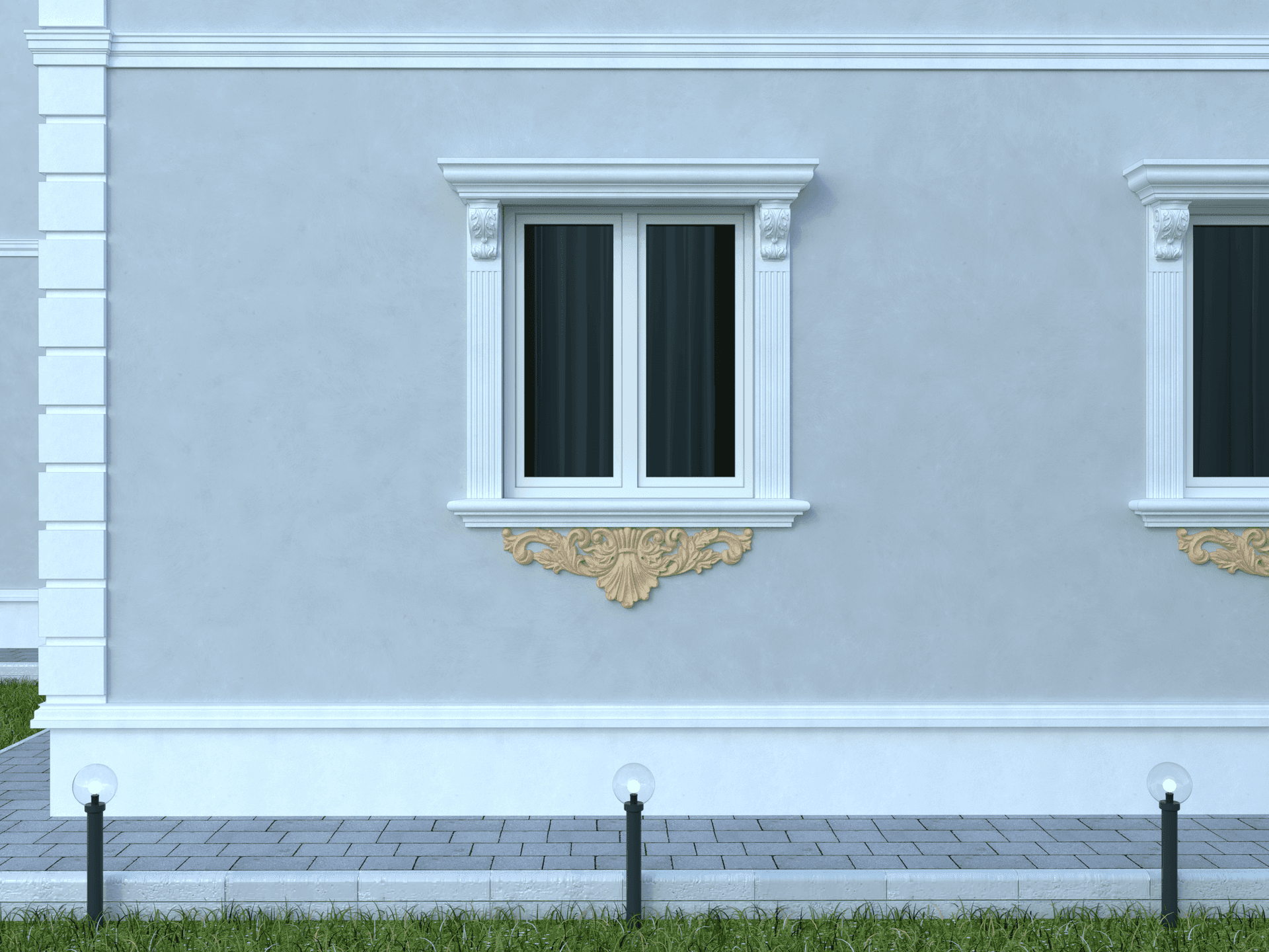 Accent décoratif FPADE23-800 — profil décoratif de façade Profilia Décor, Accents décoratifs, vue 2