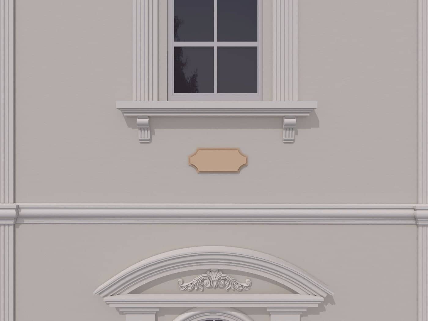 Accent décoratif FPADE5 — profil décoratif de façade Profilia Décor, Accents décoratifs, vue 3