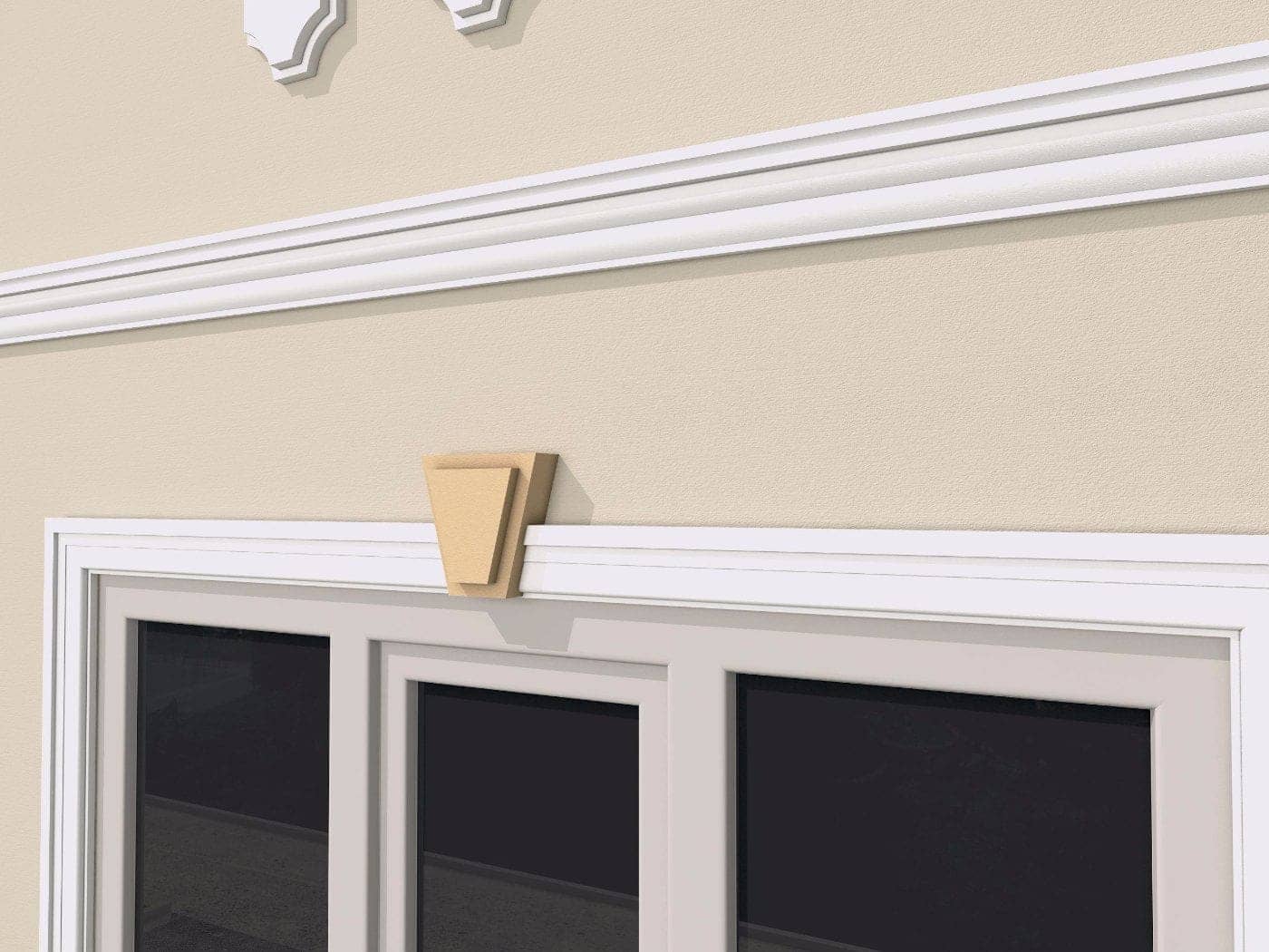 Clé de voûte FPCB03 — profil décoratif de façade Profilia Décor, Clés de voûte, vue 3