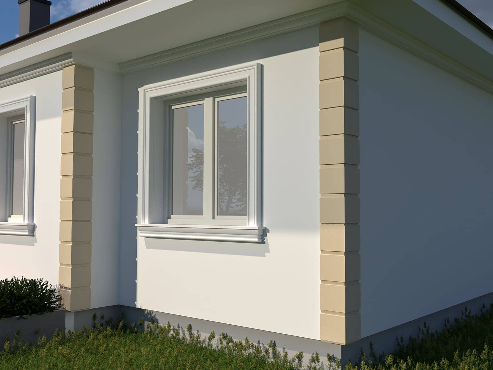 Chaîne d’angle FPCL07 — profil décoratif de façade Profilia Décor, Chaînes d’angle, vue 4