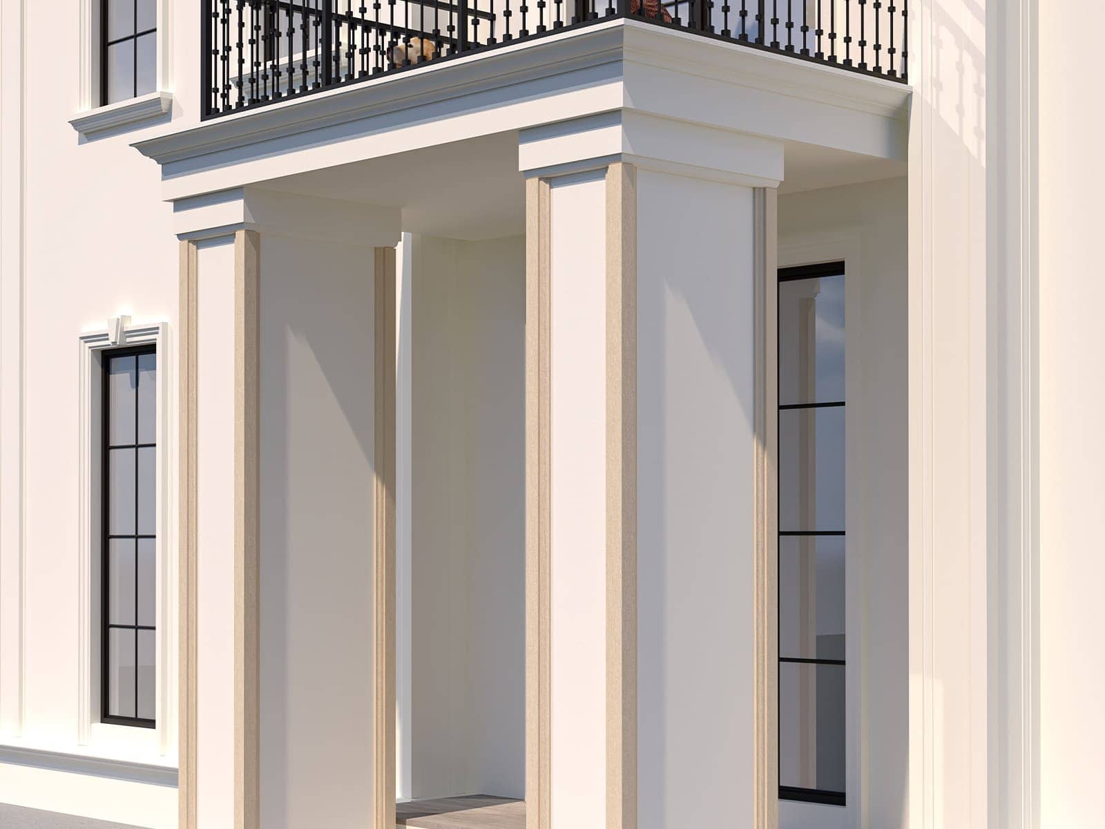 Chaîne d’angle FPCL08 — profil décoratif de façade Profilia Décor, Chaînes d’angle, vue 3