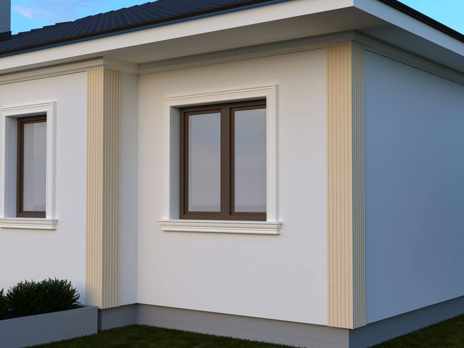 Chaîne d’angle FPCL09 — profil décoratif de façade Profilia Décor, Chaînes d’angle, vue 2