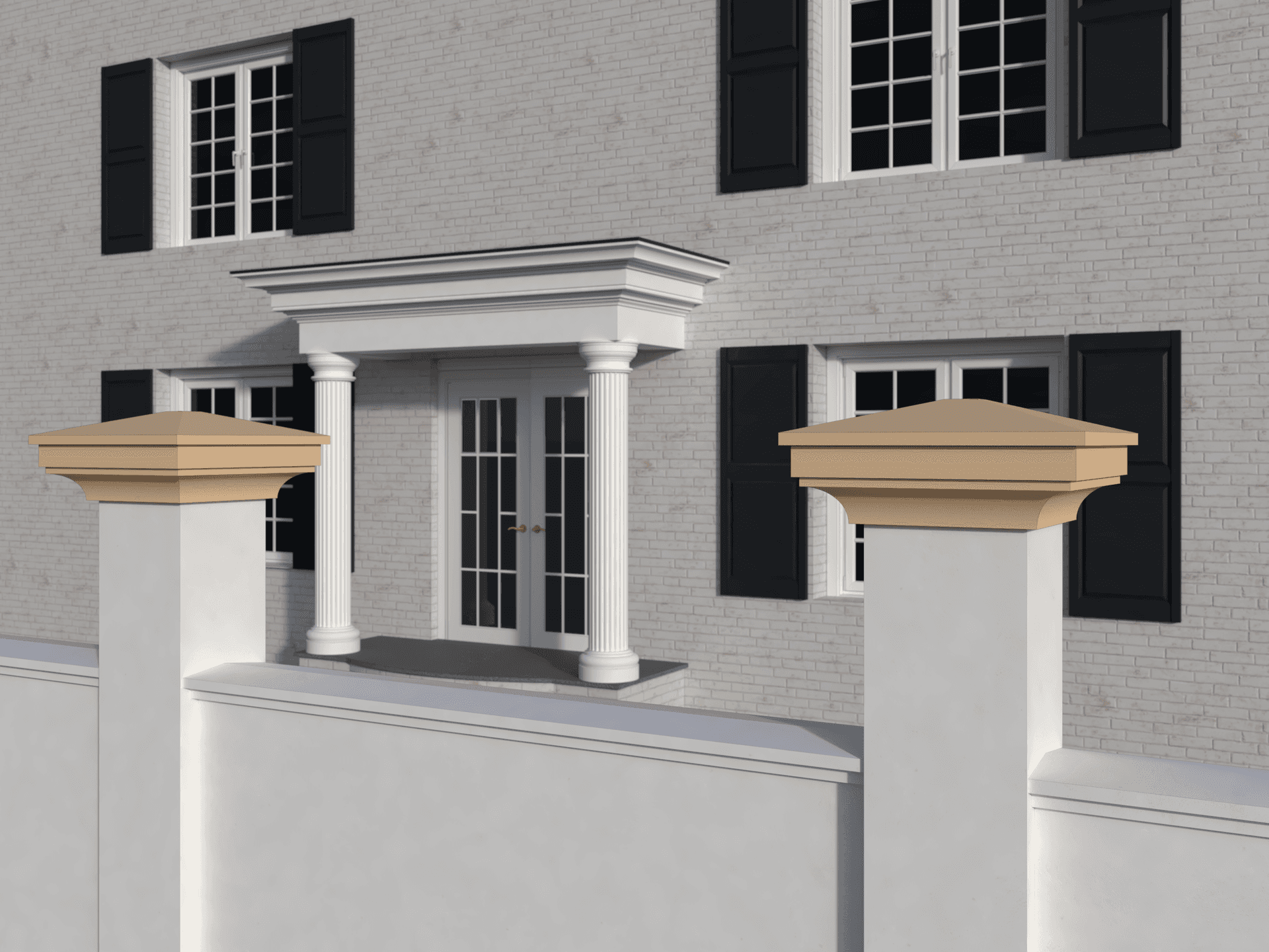 Chapeau de pilier FPCS01 — profil décoratif de façade Profilia Décor, Chapeaux de pilier, vue 2