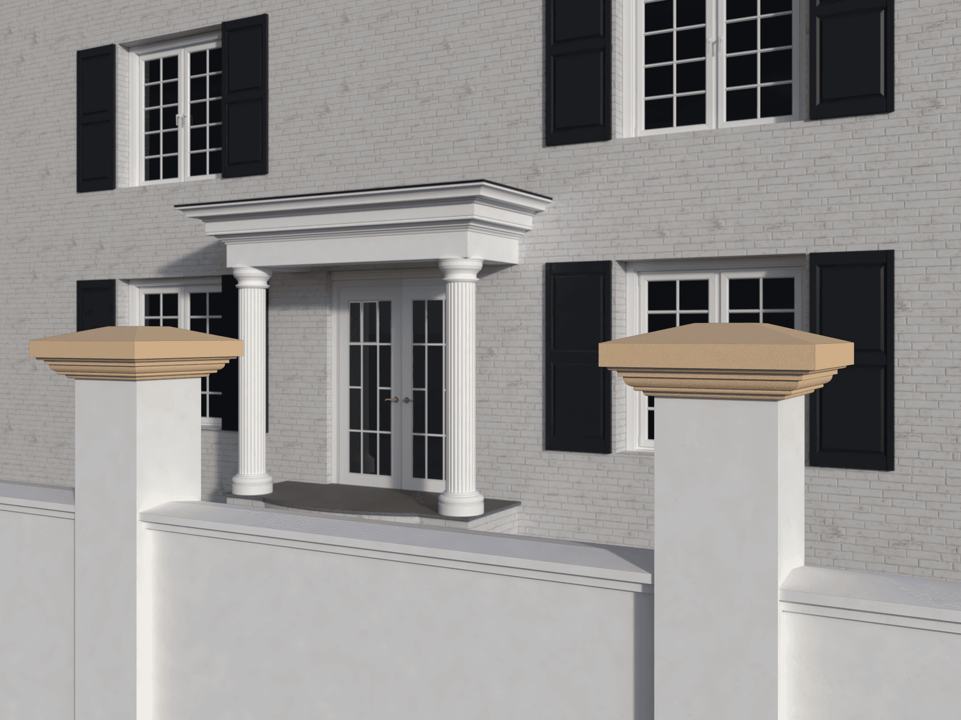 Chapeau de pilier FPCS02 — profil décoratif de façade Profilia Décor, Chapeaux de pilier, vue 2