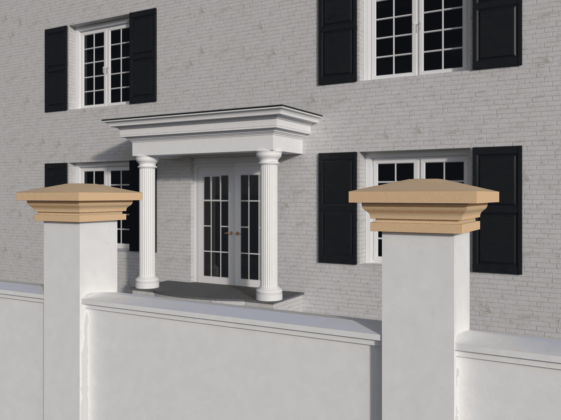 Chapeau de pilier FPCS03 — profil décoratif de façade Profilia Décor, Chapeaux de pilier, vue 2