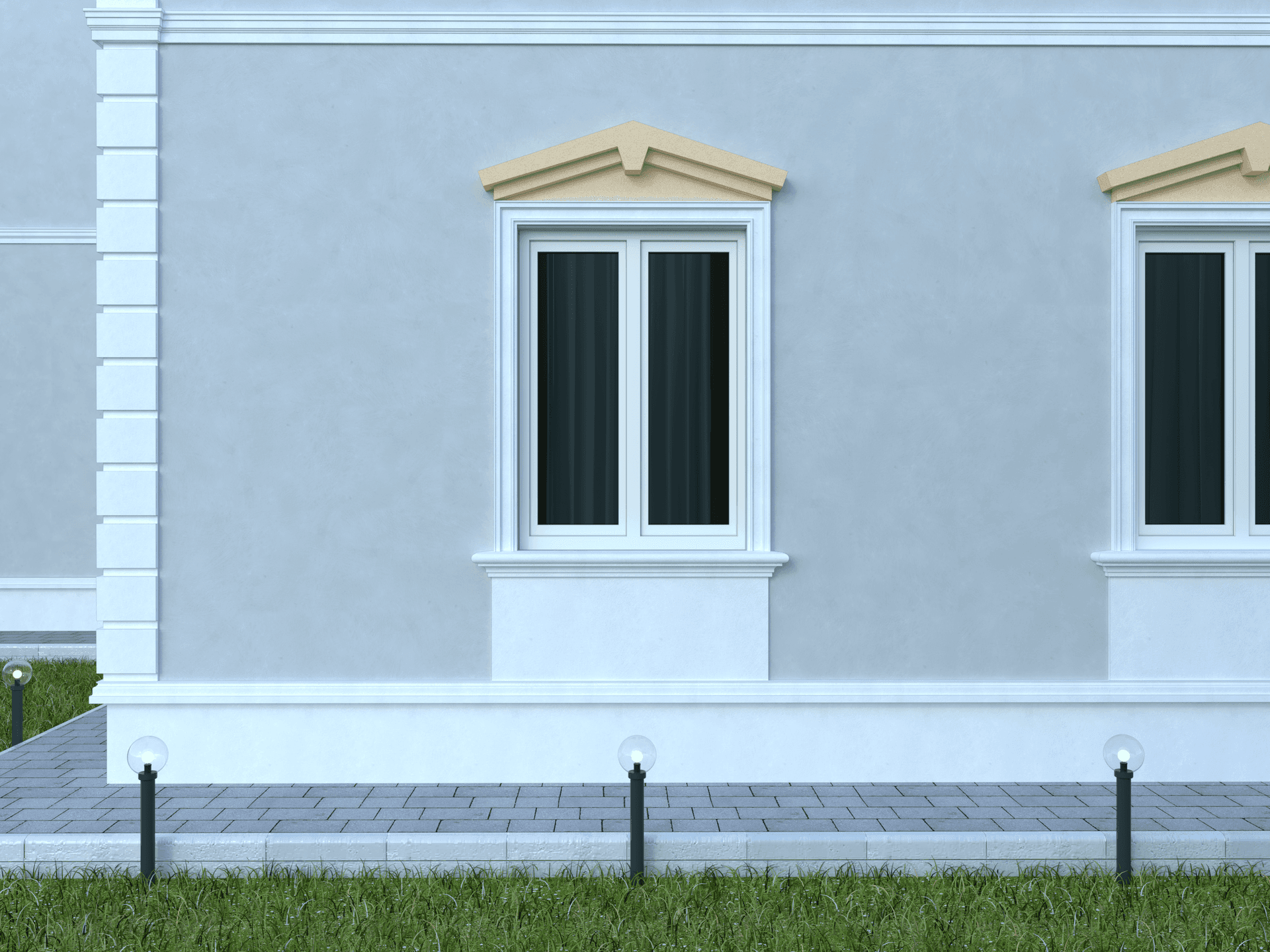 Fronton FPF4 — profil décoratif de façade Profilia Décor, Frontons, vue 2