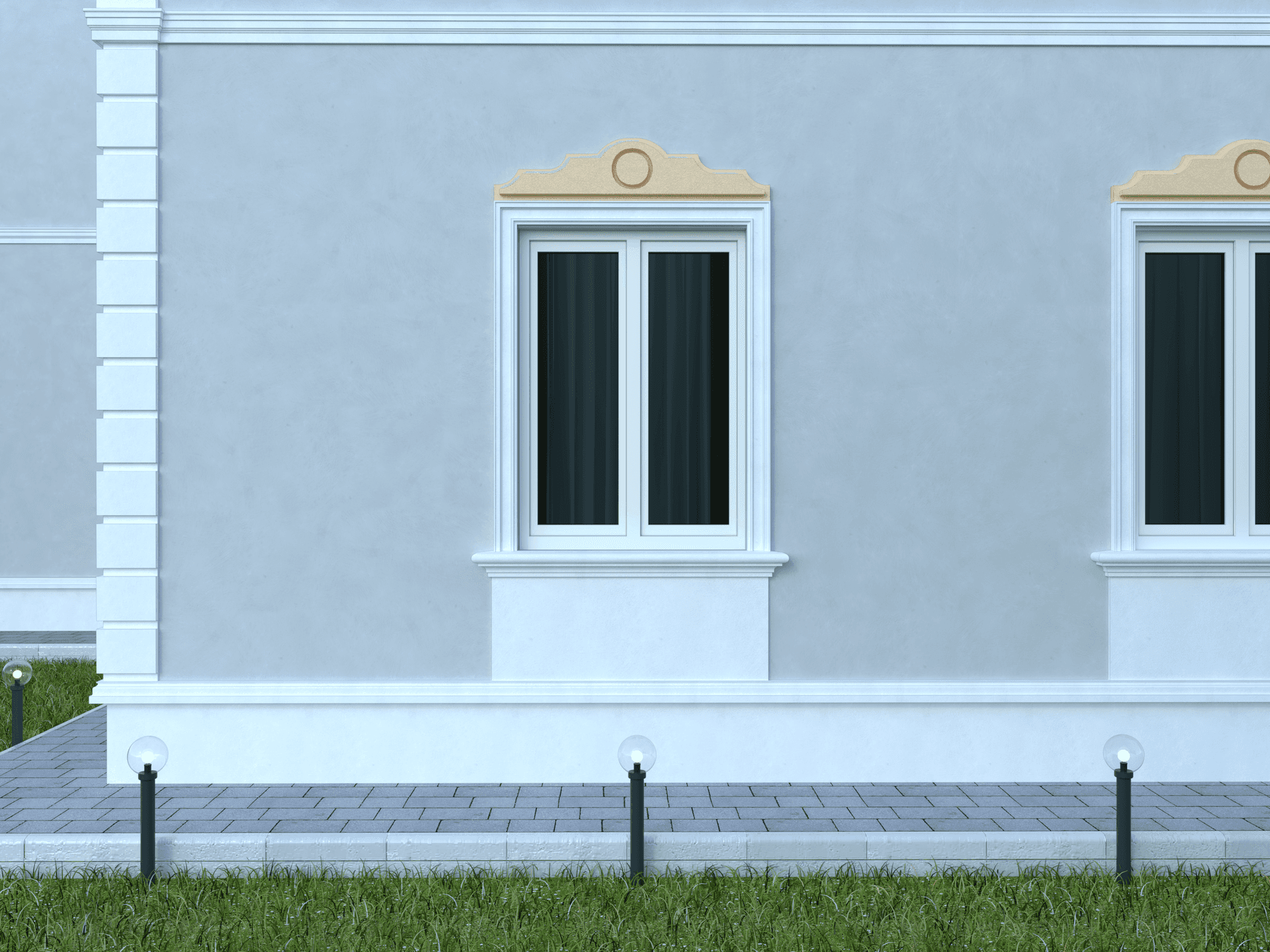 Fronton FPF7 — profil décoratif de façade Profilia Décor, Frontons, vue 2