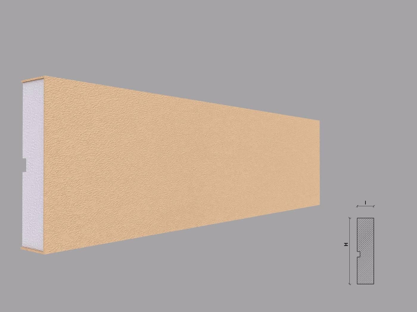 Encadrement de fenêtre FP109 — profil décoratif de façade Profilia Décor, Encadrements de fenêtres, vue 1 Encadrement de fenêtre FP109 — profil décoratif de façade Profilia Décor, Encadrements de fenêtres, vue 1