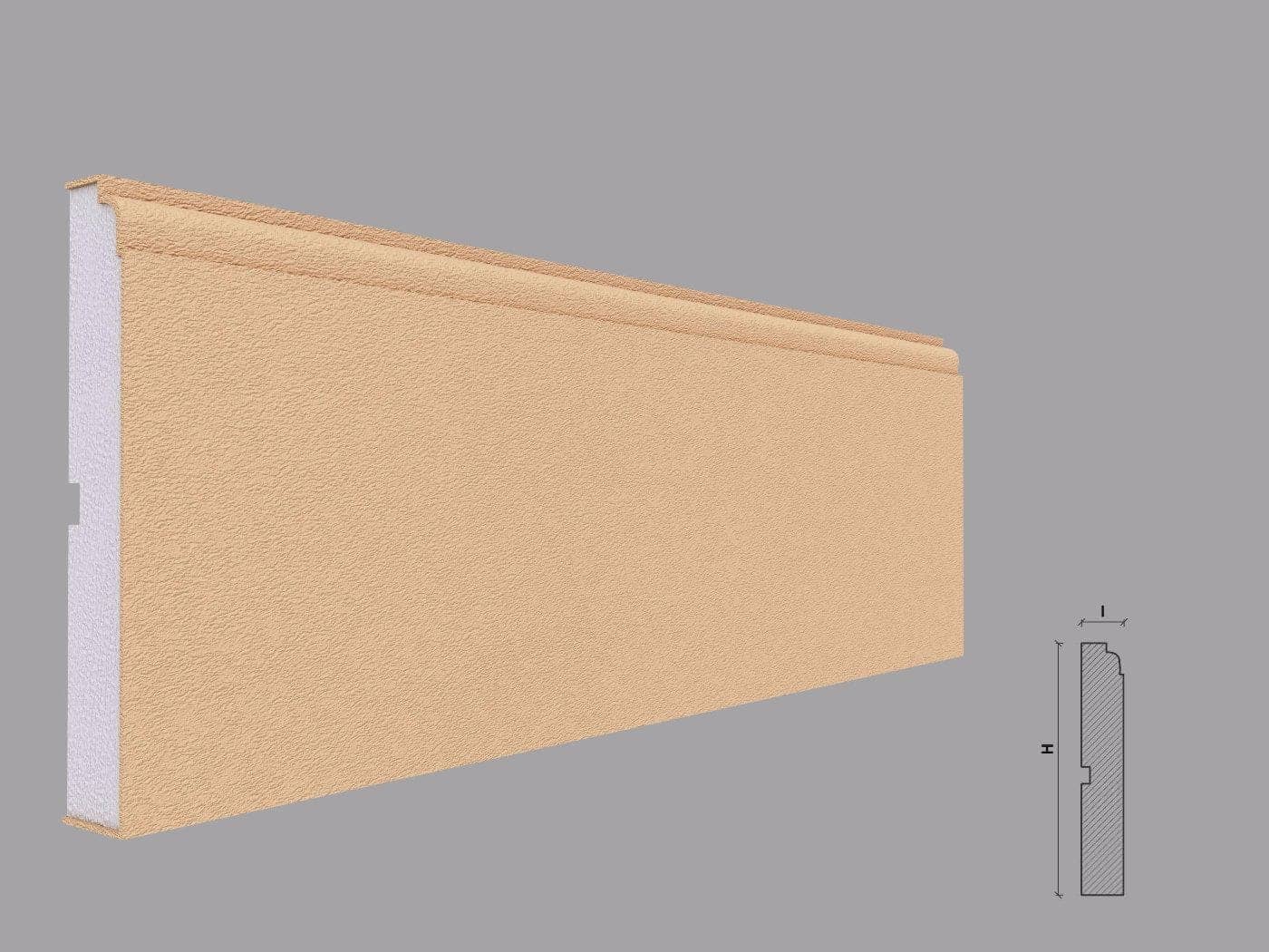 Encadrement de fenêtre FP110 — profil décoratif de façade Profilia Décor, Encadrements de fenêtres, vue 1 Encadrement de fenêtre FP110 — profil décoratif de façade Profilia Décor, Encadrements de fenêtres, vue 1