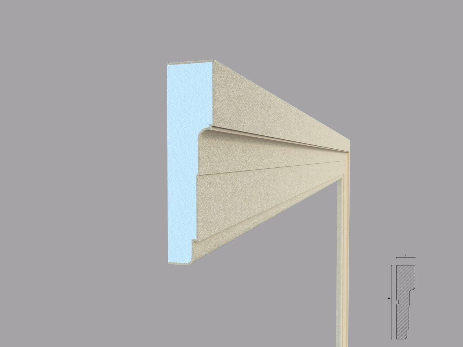 Encadrement de fenêtre FP122 — profil décoratif de façade Profilia Décor, Encadrements de fenêtres, vue 1 Encadrement de fenêtre FP122 — profil décoratif de façade Profilia Décor, Encadrements de fenêtres, vue 1
