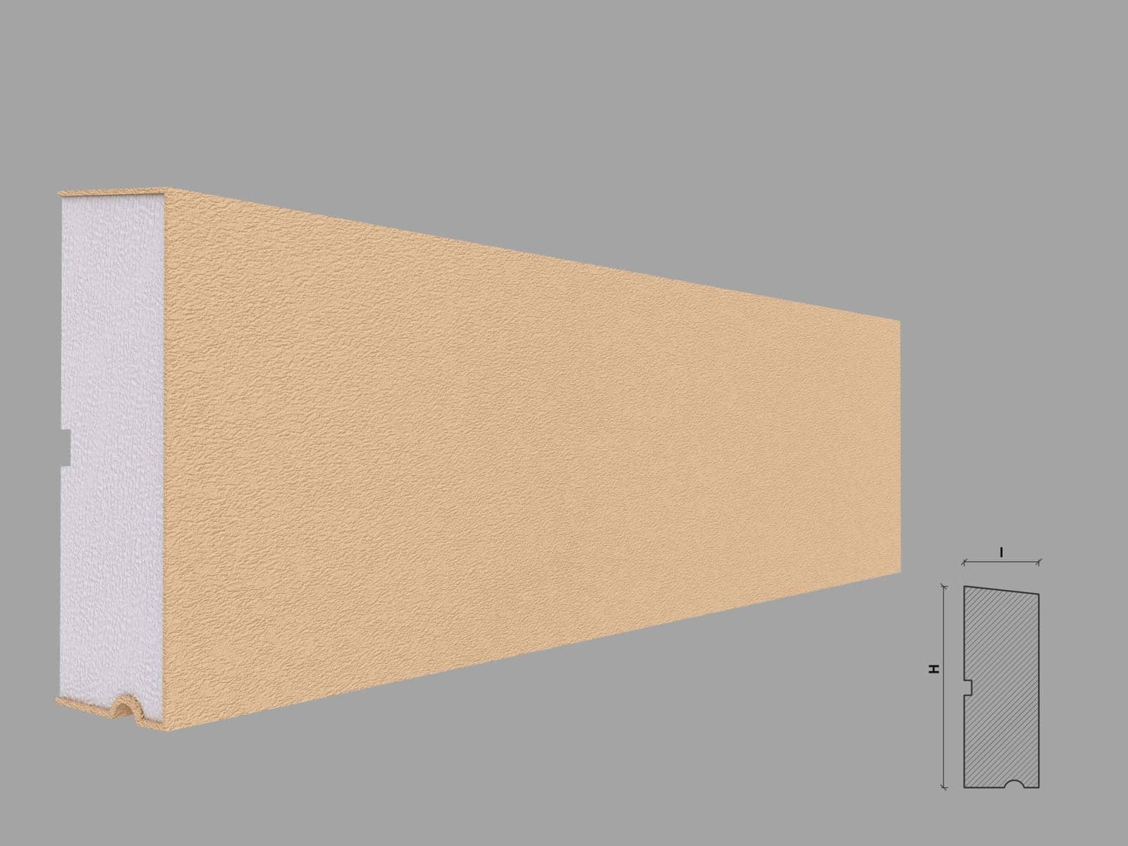 Appui de fenêtre FP218 — profil décoratif de façade Profilia Décor, Appuis de fenêtre, vue 1 Appui de fenêtre FP218 — profil décoratif de façade Profilia Décor, Appuis de fenêtre, vue 1