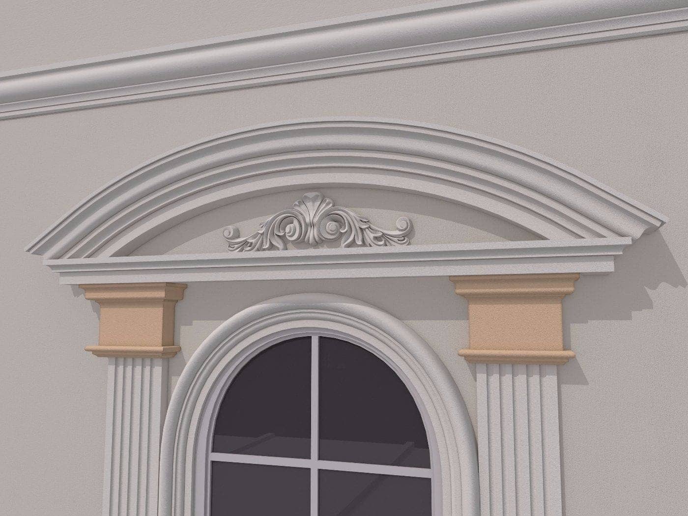 Pilastre FP703 — profil décoratif de façade Profilia Décor, Pilastres, vue 1 Pilastre FP703 — profil décoratif de façade Profilia Décor, Pilastres, vue 1