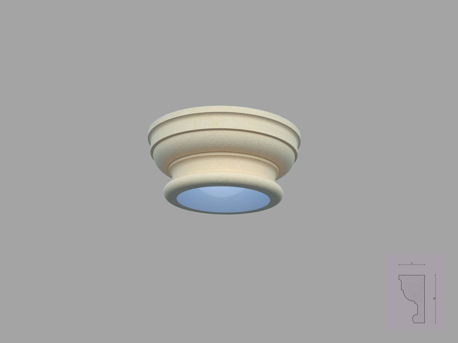 Colonne FP902 — profil décoratif de façade Profilia Décor, Colonnes décoratives, vue 1 Colonne FP902 — profil décoratif de façade Profilia Décor, Colonnes décoratives, vue 1