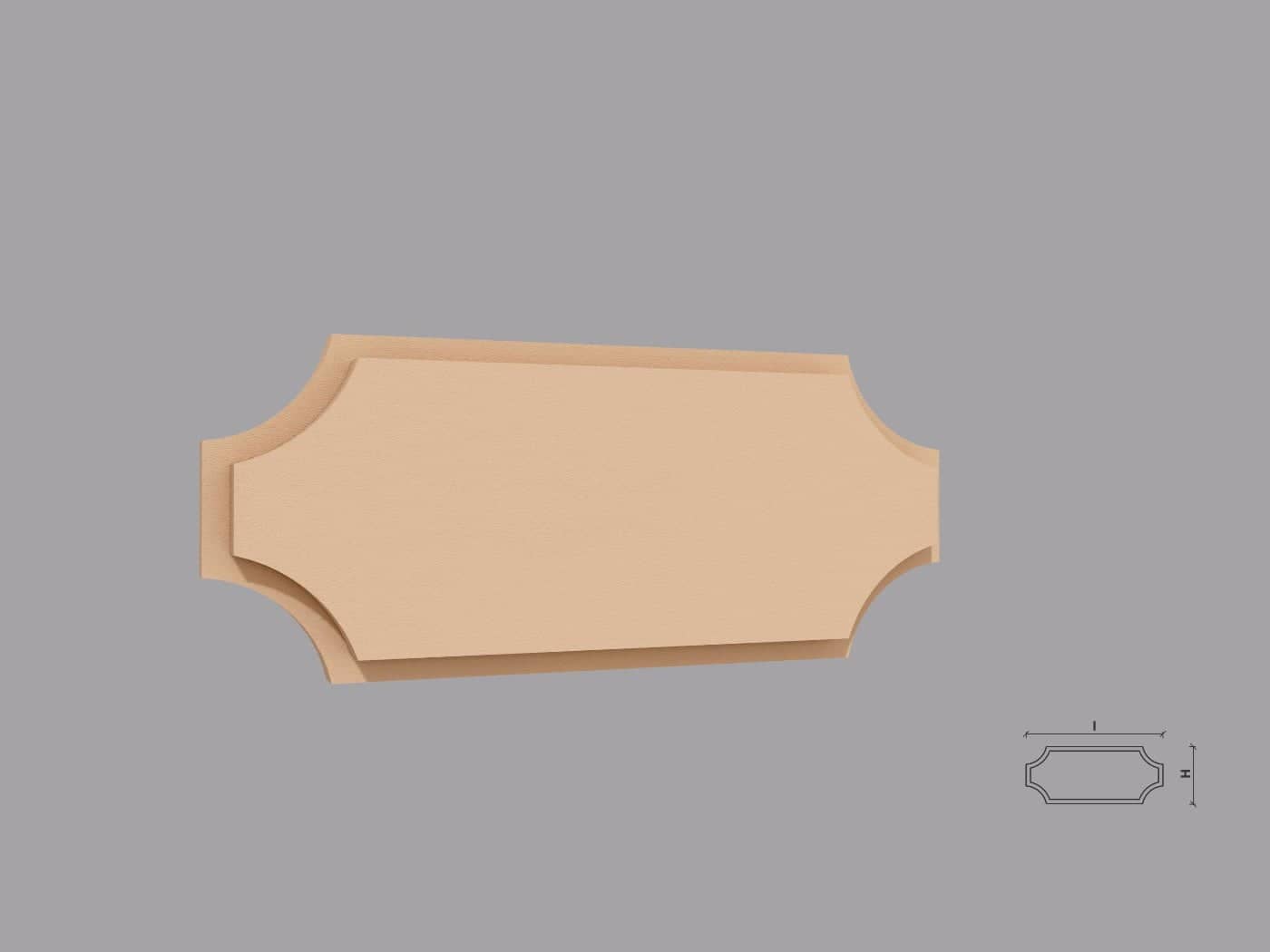 Accent décoratif FPADE5 — profil décoratif de façade Profilia Décor, Accents décoratifs, vue 1 Accent décoratif FPADE5 — profil décoratif de façade Profilia Décor, Accents décoratifs, vue 1