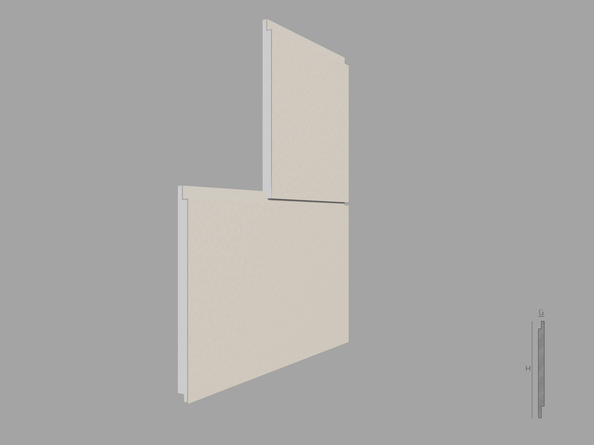 Isolation décorative FPTD10 — profil décoratif de façade Profilia Décor, Système d’isolation décoratif, vue 1 Isolation décorative FPTD10 — profil décoratif de façade Profilia Décor, Système d’isolation décoratif, vue 1