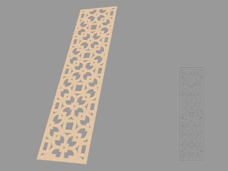 Ornement ajouré Trafor 03 — profil décoratif de façade Profilia Décor, Accents décoratifs, vue 1 Ornement ajouré Trafor 03 — profil décoratif de façade Profilia Décor, Accents décoratifs, vue 1